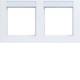 Hager WAD6202WG frame 2-way horizontal labelling field A.1 light white