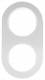 Berker 10122074 Frame 2-gang series, R.Classic aluminum / polar white