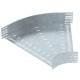 OBO Bettermann 6036340 RB 45 160 FT Bogen 45° für Kabelrinne horizontal