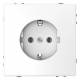 Merten MEG2301-6035 SCHUKO socket plug-in terminal lotus white