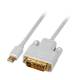 Kabel Video DisplayPort Mini -> DVI, ST/ST, 1,0m, weiss,