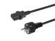 Equip 112110 Power cable CEE 7/7 -> C13 plug/socket black 1.80 m PVC
