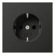 Jung AL1520NAN SCHUKO socket without claw LS aluminum anthracite