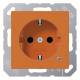 Jung A1520BFKOO SCHUKO socket with orange function display
