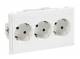 Schneider Electric 5940310 Schneider 3-fach Steckdose fuer Kanaleinbau CYB-PS weiss RAL 9010