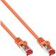 InLine patch cable S/FTP PiMf C6 orange 0.5m