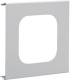 Hager R93117035 Trim panel 1-way R18 for UP insert and frame steel BRS OT120 light grey