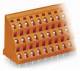 WAGO 737-658 three-tier terminal strip for circuit boards 0.08-2.5 sqmm orange