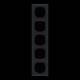 Busch Jaeger 2CKA001754A4872 BJ 1725-45M cover frame 5-way