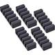 5er Pack InLine® Kabelclip, 5-fach, selbstklebend, schwarz