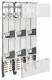 Hager ZL53W8N Komplettfeld 6ZP univ.Z H1350mm 3-feld