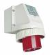 Walther-Werke 638406 Walther Wandgerätestecker 32A 4P 400V 6h IP67 innen Kabeleinf.2 oben