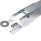 Hager BKFD200105 Floor duct flush with screed with film/sealing possibility steel 200x105-150 mm