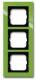 Busch Jaeger 2CKA001754A4339 BJ 1723-286 Abdeckrahmen 3f Busch-axcent grün