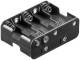 Goobay 11469 10x AA (Mignon) Batteriehalter mit Druckknopf