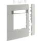Hager GR1202KA7035 Rahmenblende modular BR ZS 55 mm OT120 Bfeld lichtgrau