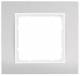 Berker 10113904 1x frame f senk-/waagerecht, 1011 39 04 aluminum / polar white MODULE 2/S.1/B.1
