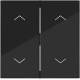 Hager WAW2002BG Wippe 2fach mit Aufdruck Symbol Pfeile A.x/C.x nachtschwarz