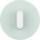 Hager WTD9131GW cover plate with latch Series R.Classic glass polar white