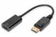 DIGITUS DP adapter cable, DP - HDMI Type A Male/Female, 0.2m, lock
