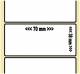 OEM-Factory Etiketten - PE 70 x 38mm, perm, perfor., K40