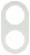 Berker 10122009 Frame 2-gang series, R.Classic glass polarwhite