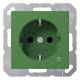 Jung A1520BFKOGN SCHUKO socket with green function display