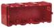 Berker 18720030 housing 3-fold flush-mounted red