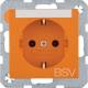 Berker 47508924 Steckdose SCHUKO Aufdruck BSV Beschriftungsfeld S.1