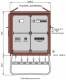 Walther-Werke WV0250BER1 Walther lighting distributor 24kVA RCD type A digital timer