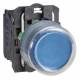 Schneider Electric XB5AP61C0 Schneider Drucktaster, kompl, tastend, blau, mit Silikonschutzkappe
