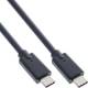 InLine® USB-C Kabel, USB 3.2 Gen.2x2, 20 Gb/s, 100 W, schwarz, 0,50 m