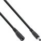 InLine® DC Verlängerungskabel, 4,0 x 1,7 mm, AWG 18, schwarz, 0,5 m