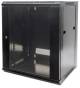 Intellinet 711777 9U 482.60 mm Wide Wall Mountable Rack Cabinet for LAN Switch, Patch Panel - Black