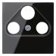 Jung A561PLSATSW cover, black for SAT-TV socket