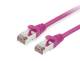 Equip 615551 Patch cable Cat6 S/FTP 2xRJ45 0.15 m purple LSZH poly bag