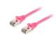 Equip 606910 Patch cable Cat6A S/FTP 2xRJ45 20.00 m pink LSZH poly bag