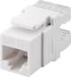Goobay 95738 Keystone Modul RJ45 CAT 5e, UTP, 100 MHz, 20 mm breit, RJ45-Buchse (8P8C), Klemmleiste für LSA Montage (werkzeugfrei)