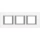 Legrand HA4802M3HVBB frame 3-way horizontal white