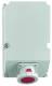 Bals 1676 Wandsteckdose GT 125A 5p 400V 6h IP67 Gehäuse Gr:460x276