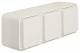 Berker 47733512 3fach-Steckdose SCHUKO mit Klappdeckel AP W.1 polarweiß