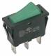 Bachmann 924.114 rocker switch, 1-pole b / gn 3652 series switch