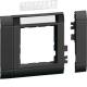 Hager GR0802B9011 Rahmenblende modular ZS 50 mm OT80 hfr Bfeld graphitschwarz