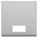 Merten 433860 for rocker switches, push buttons, aluninium, symbol window SYSTEM M