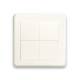 Shelly · Plug & Play · Blu Wall Switch 4 · Wandtaster · 4-fach · 16 Aktionen · Weiß