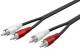 Goobay 50097 Stereo connection cable 2x Cinch - 2x Cinch plug (Audio left/right) > 2x Cinch plug (Audio left/right)