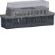 Hager GKEV0202LAN Steckdose 45x45 Hutschienengehäuse 2TE leer aluminium