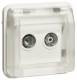 Berker 12033542 antenna 2-hole single socket W.1 polar white