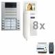TCS PVE1580-0010 Video:pack8 color 8 Tasten z.Freisprechen AVD Aufputzmontage