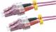 RED 2716-10-0016 Fiber optic duplex patch cable LC/LC 1.0m OM4 purple